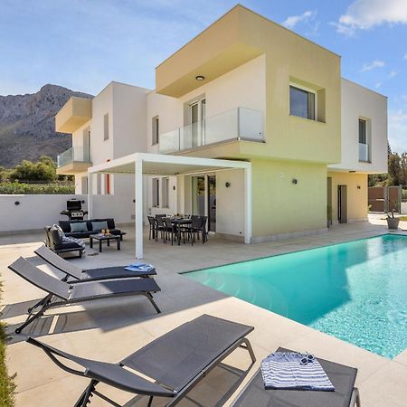 Brand New Villa With Private Heated Pool Terrasini Eksteriør bilde